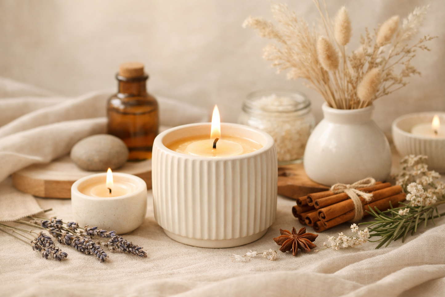 Kit Ritual Nóra — Quemador cerámico + hierbas naturales